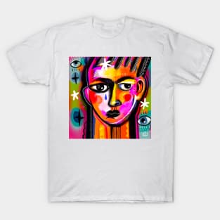 Colourful face T-Shirt